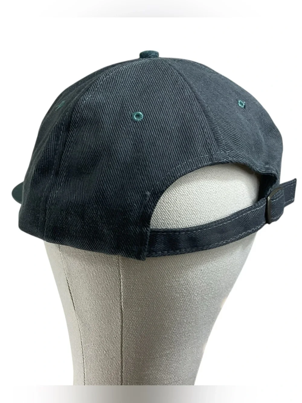 Vintage Cycle Center Motorcycle Bike Embroidered Black Green Strapback Hat Cap